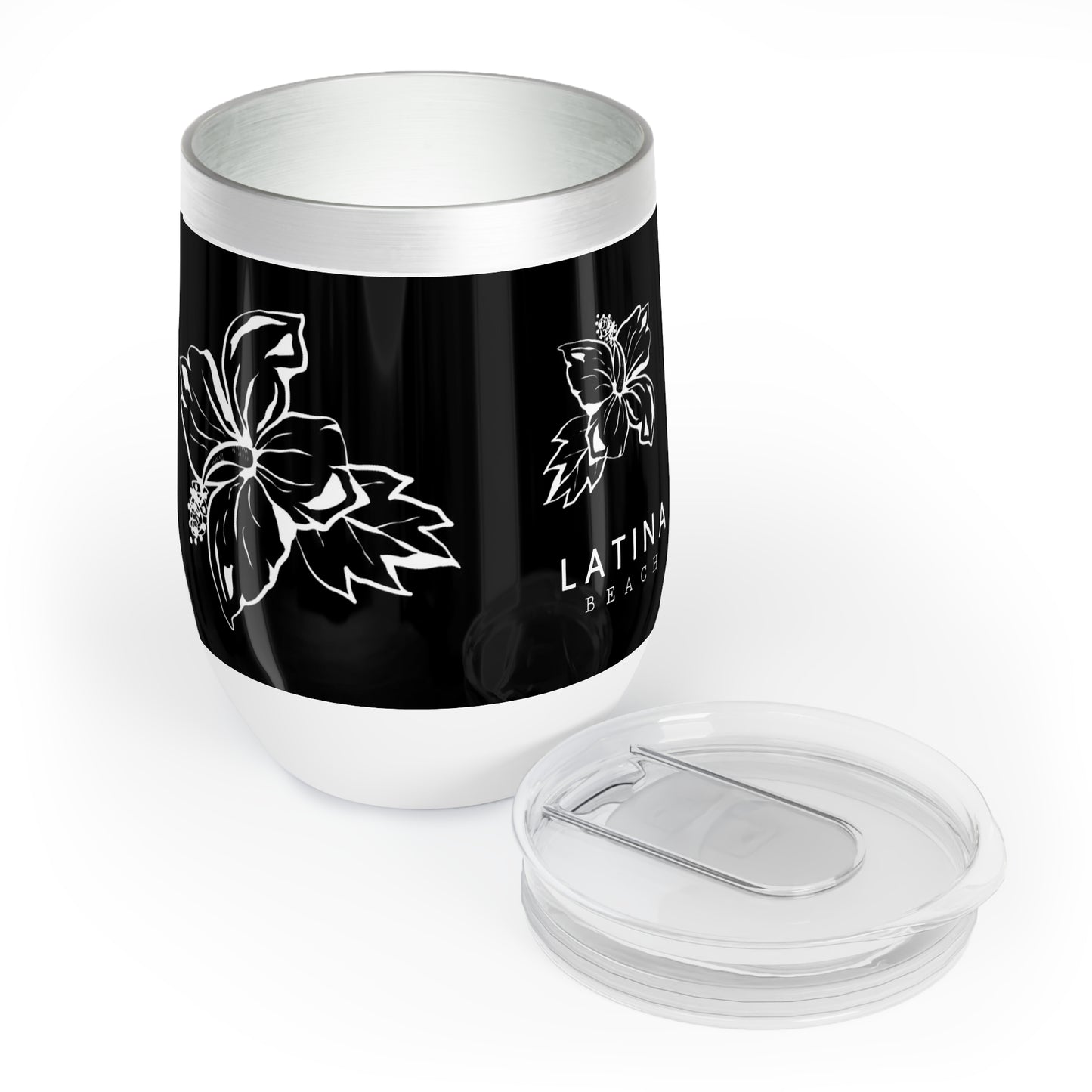 Flowers Design Stainless Cup