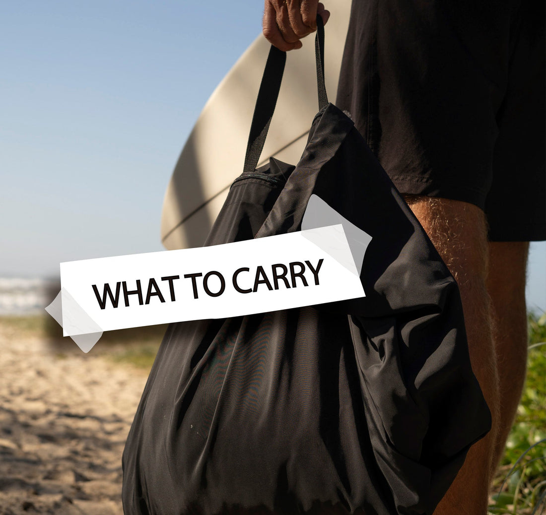 What You Can Carry in Your Poncho-Bag for Your Surf Sesh