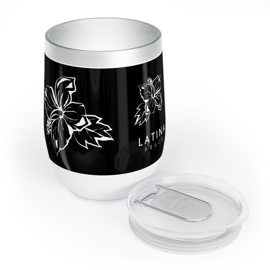 Flowers Design Stainless Cup