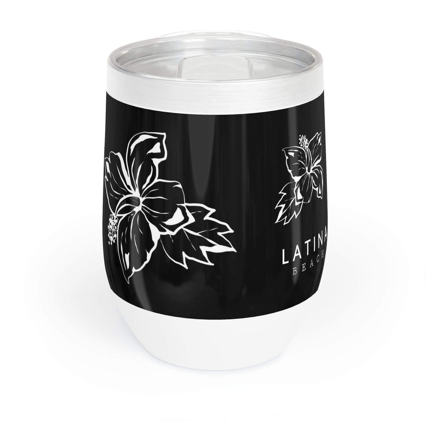 Flowers Design Stainless Cup