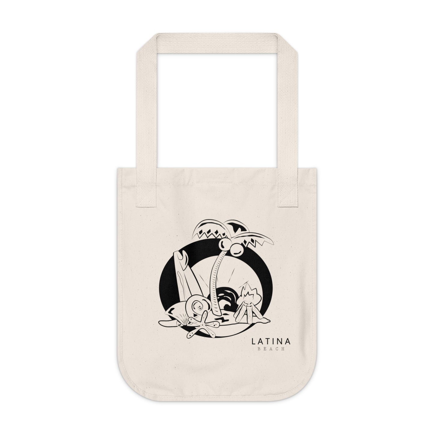 Eco-Friendly Tote Bag Latina Beach design