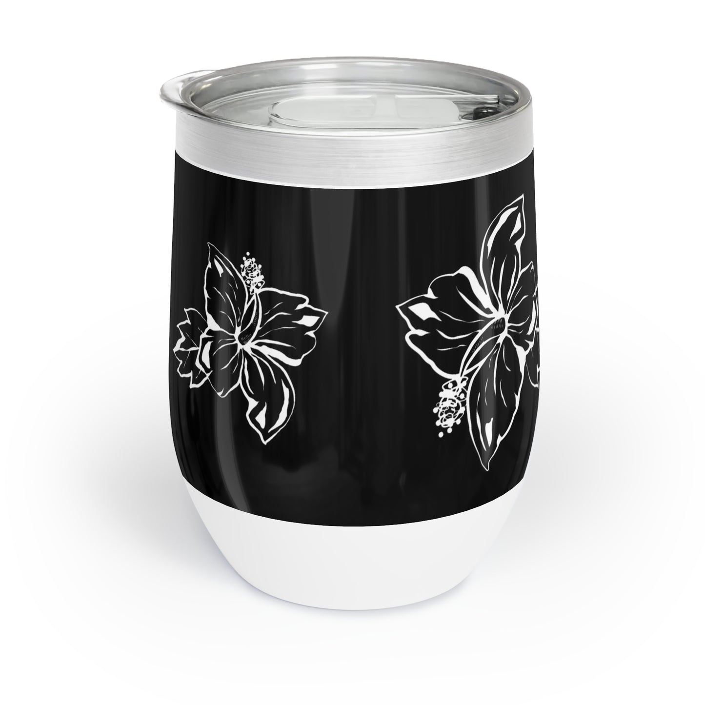 Flowers Design Stainless Cup