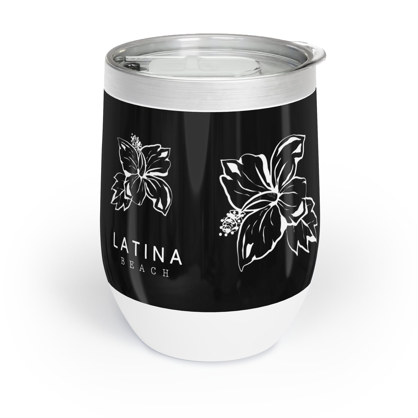 Flowers Design Stainless Cup