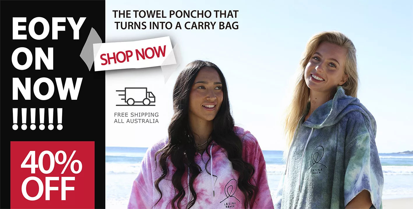 LATINA BEACH 40% OFF TOWEL PONCHO