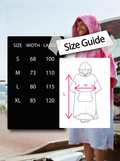 latina beach size chart towel poncho