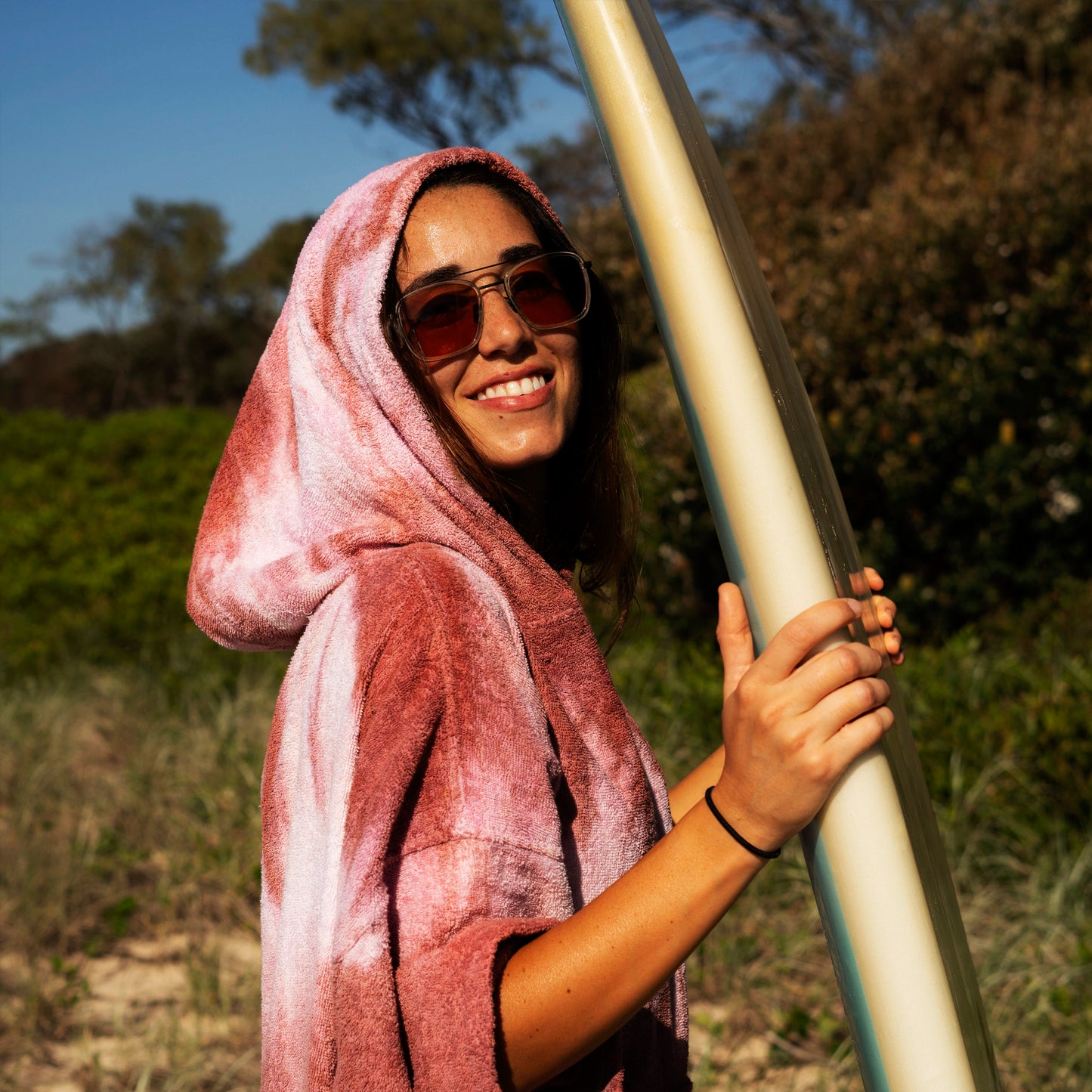 Mud towel cotton poncho latina beach