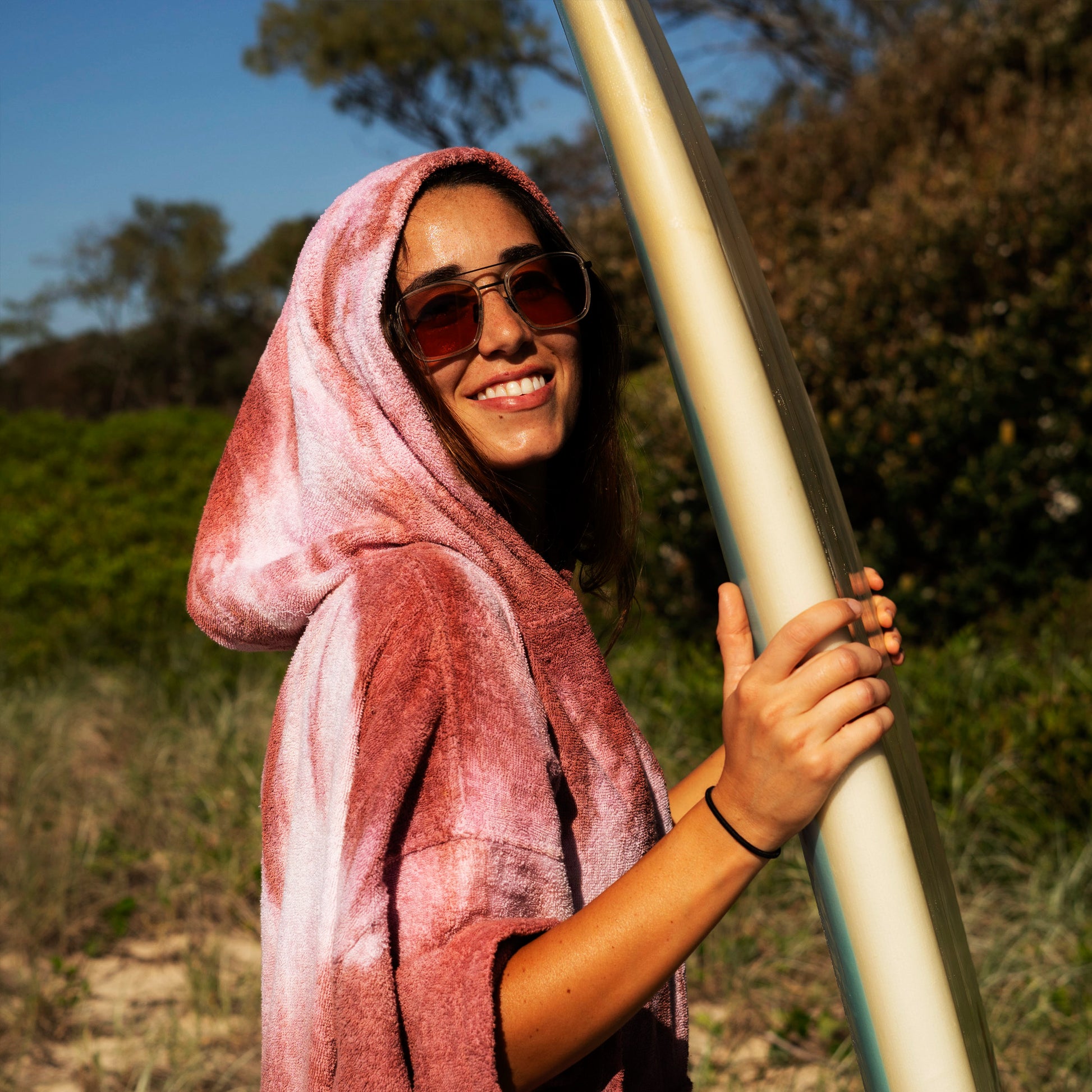 Mud towel cotton poncho latina beach