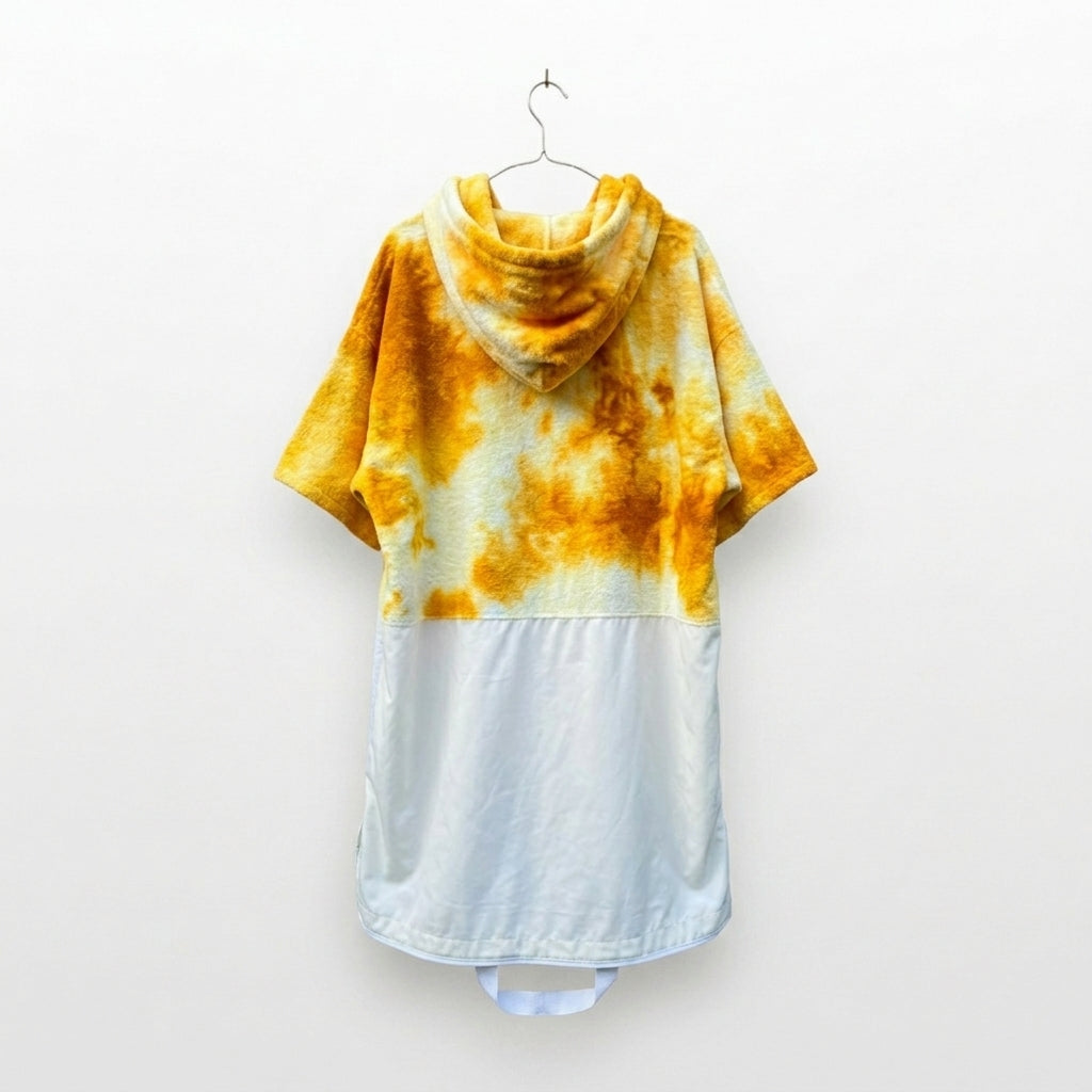Poncho Towel Tie Dye Sunburst  – Surf, Swim & Beach Changing Robe - Bag