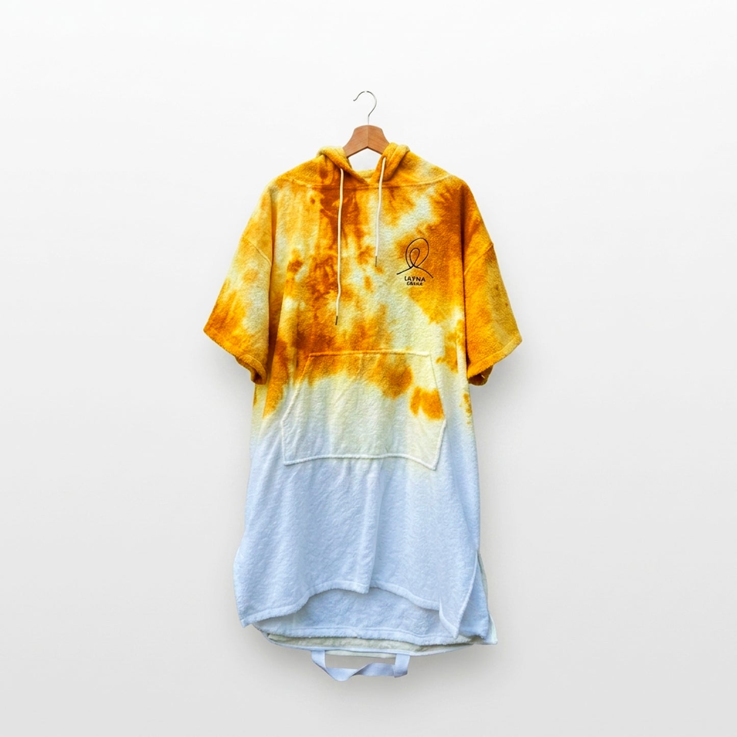 Poncho Towel Tie Dye Sunburst  – Surf, Swim & Beach Changing Robe - Bag